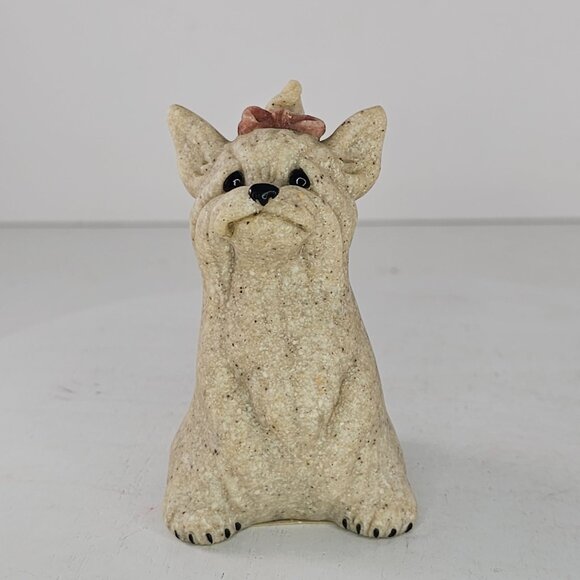 Quarry Critters Tiffany Yorkshire Terrier Yorkie Dog Figurine With COA - Picture 2 of 9